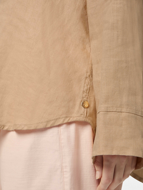 Wide sleeve linen shirt