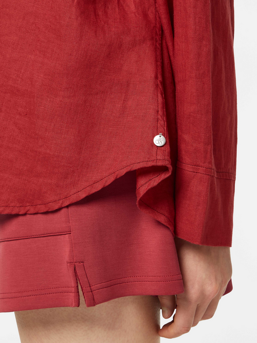 Wide sleeve linen shirt