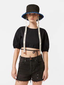 Straw bucket hat