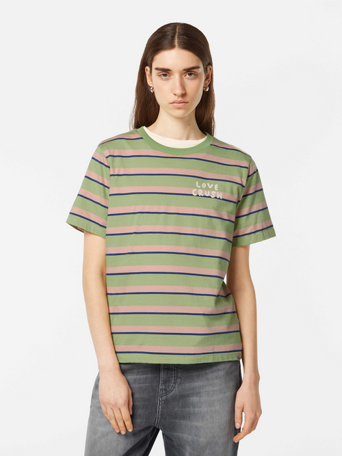 Yarn dye striped regular fit T-shirt