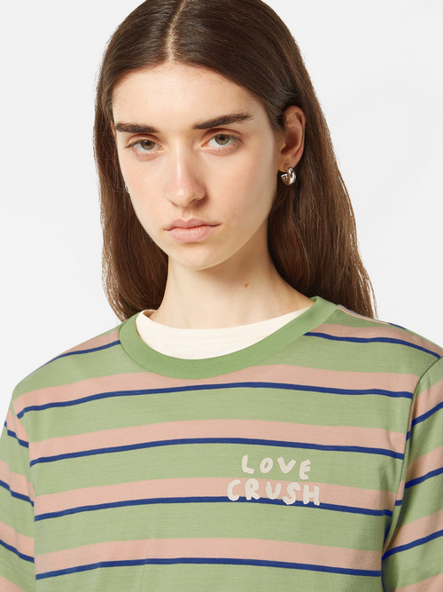 Yarn dye striped regular fit T-shirt