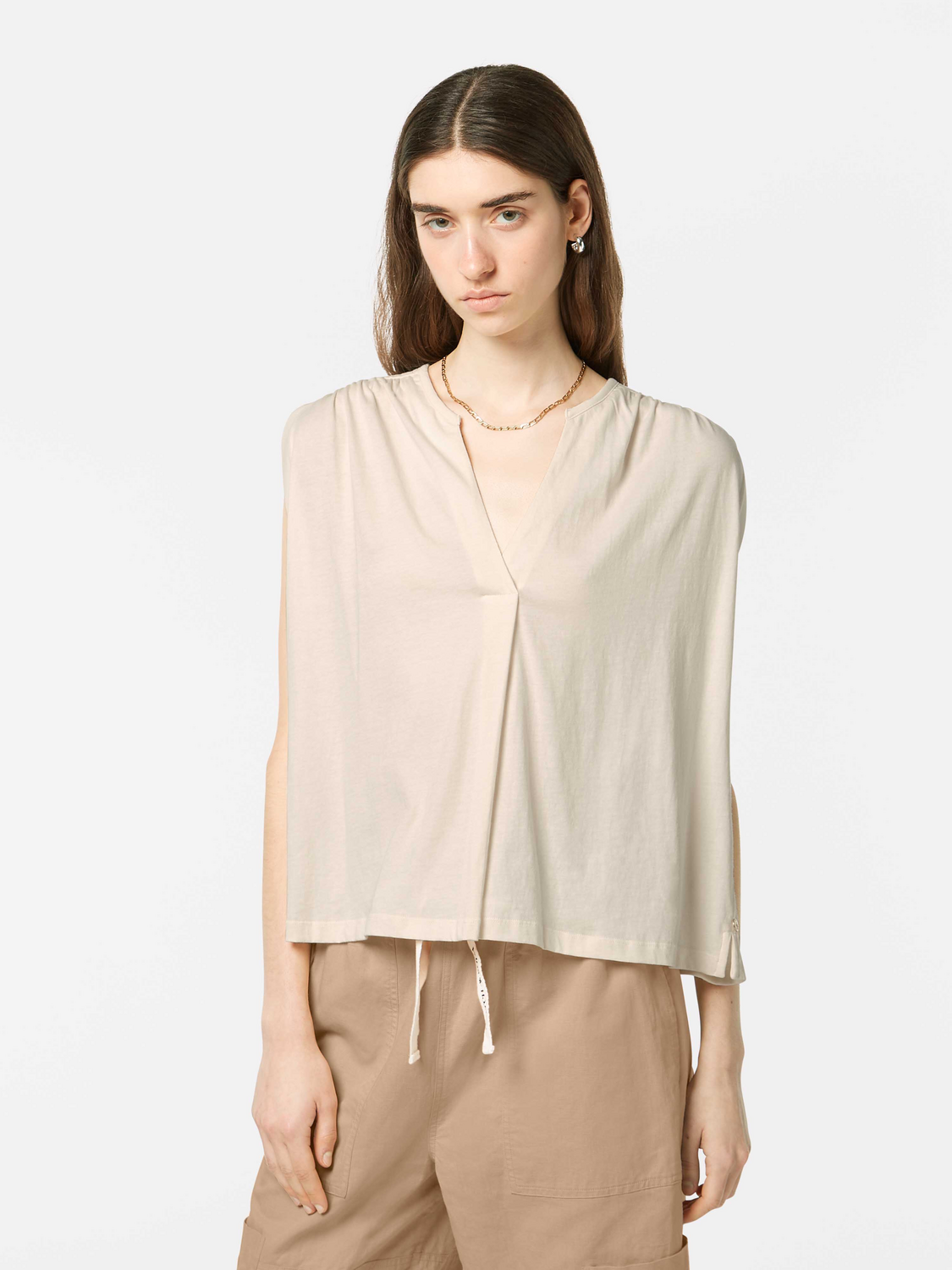 Drape V-Neck Top