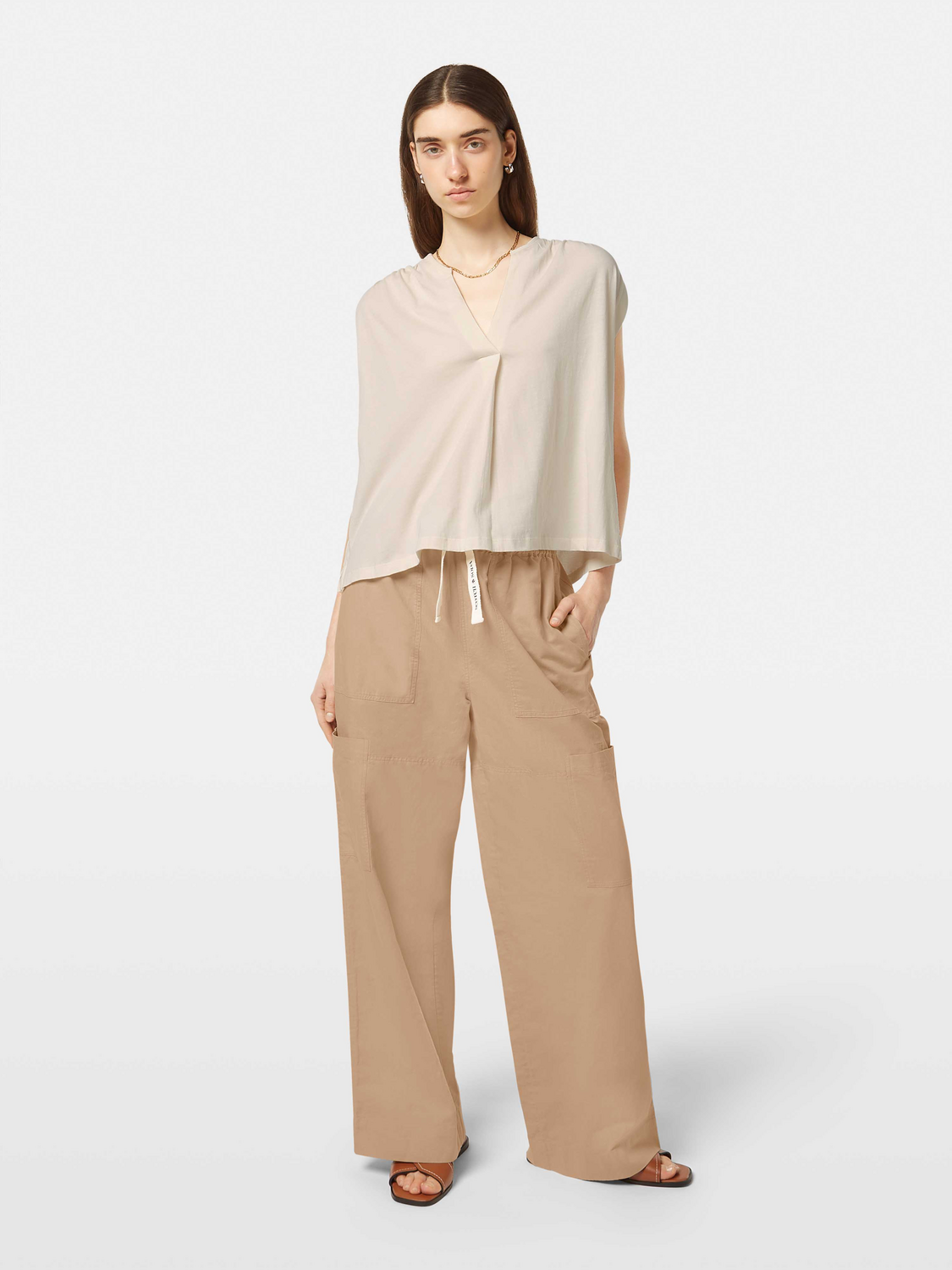 Drape V-Neck Top