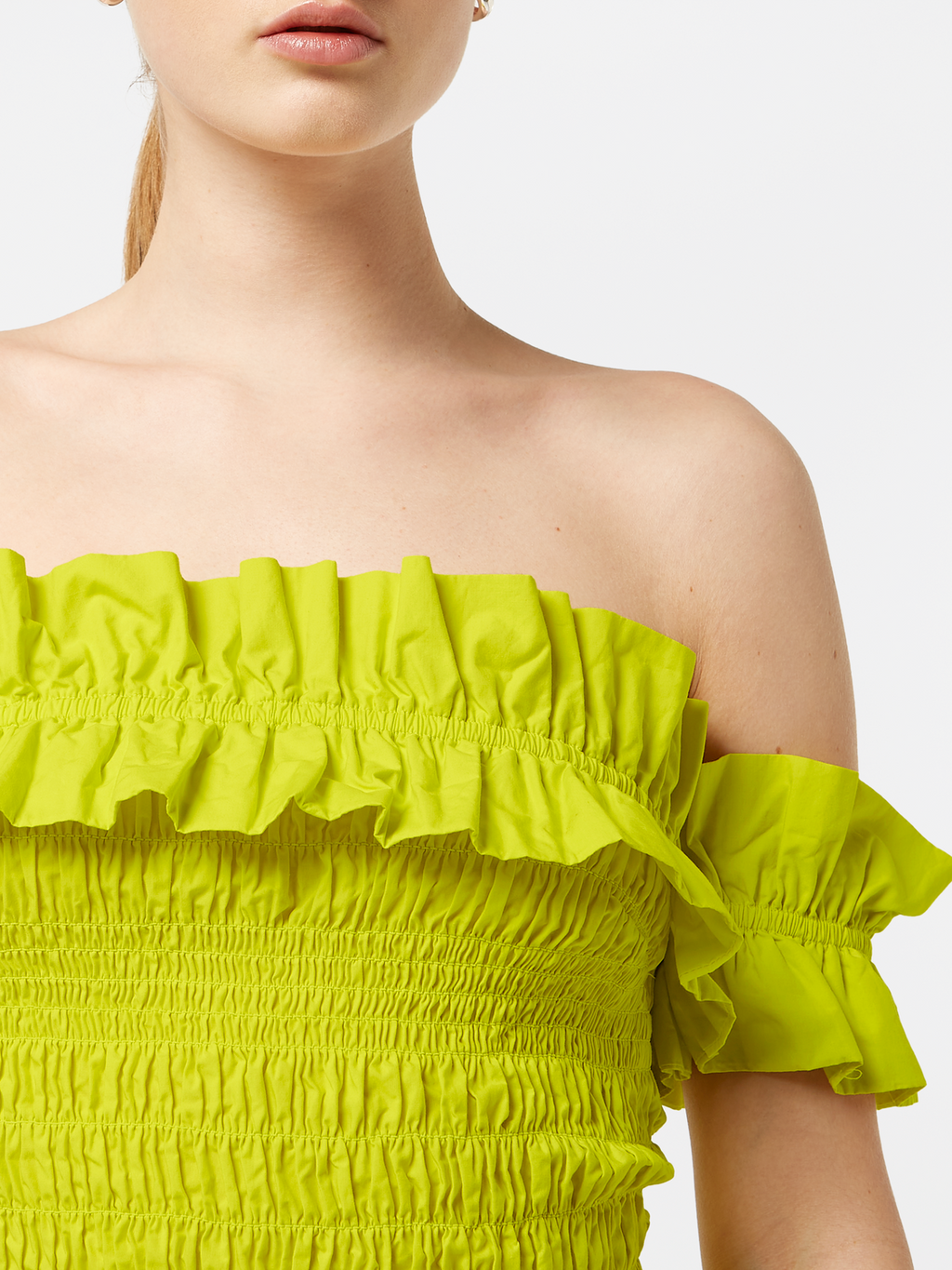Ruffles Dropped Shoulder Top