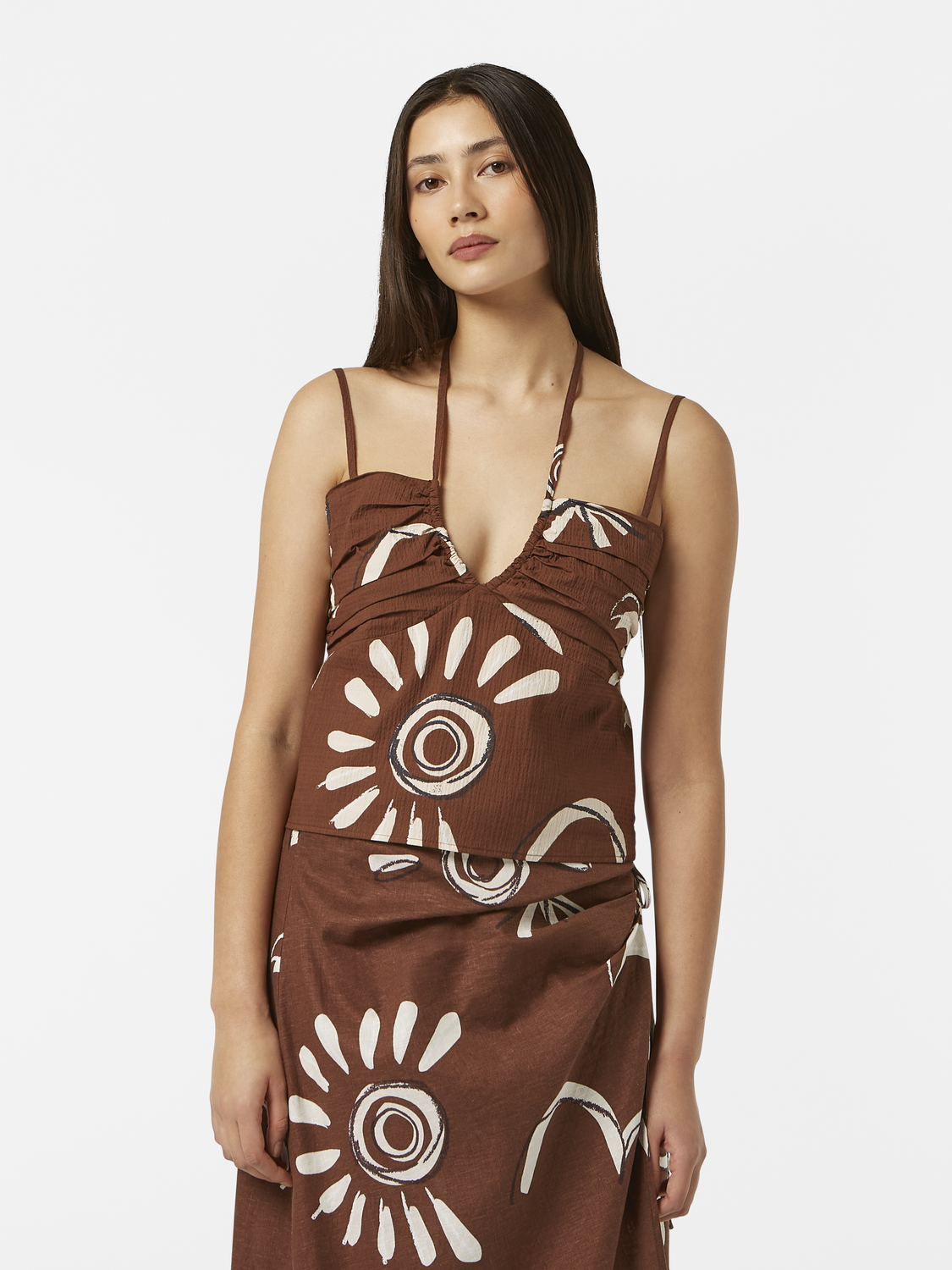 Gathered Strappy Tank