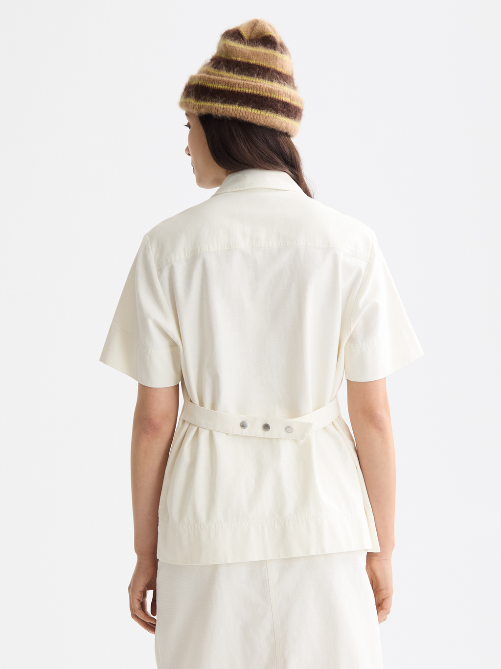 Patch pocket short sleeve shirt