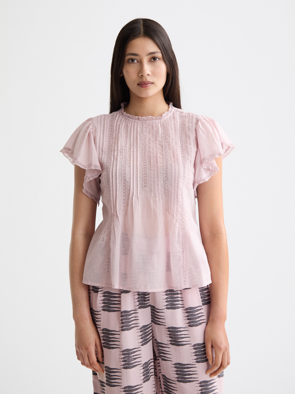 Butterfly sleeve top