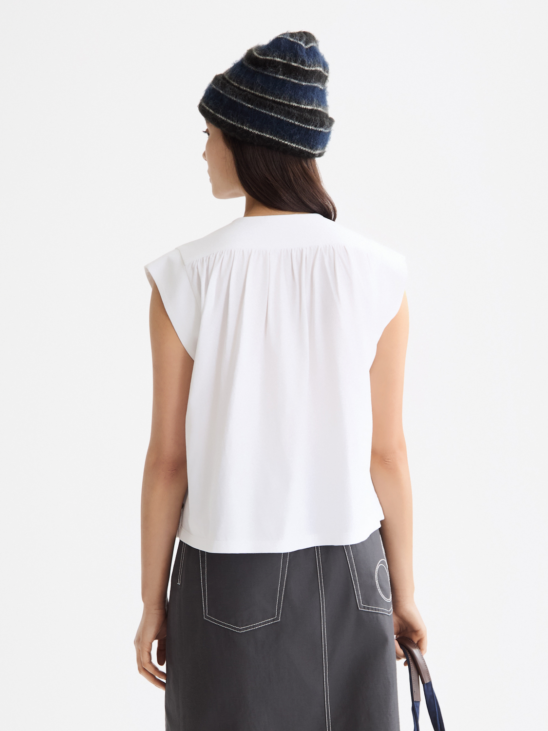 Drapey V-neck T-shirt