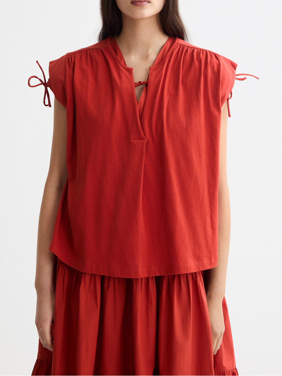 Drapey V-neck T-shirt