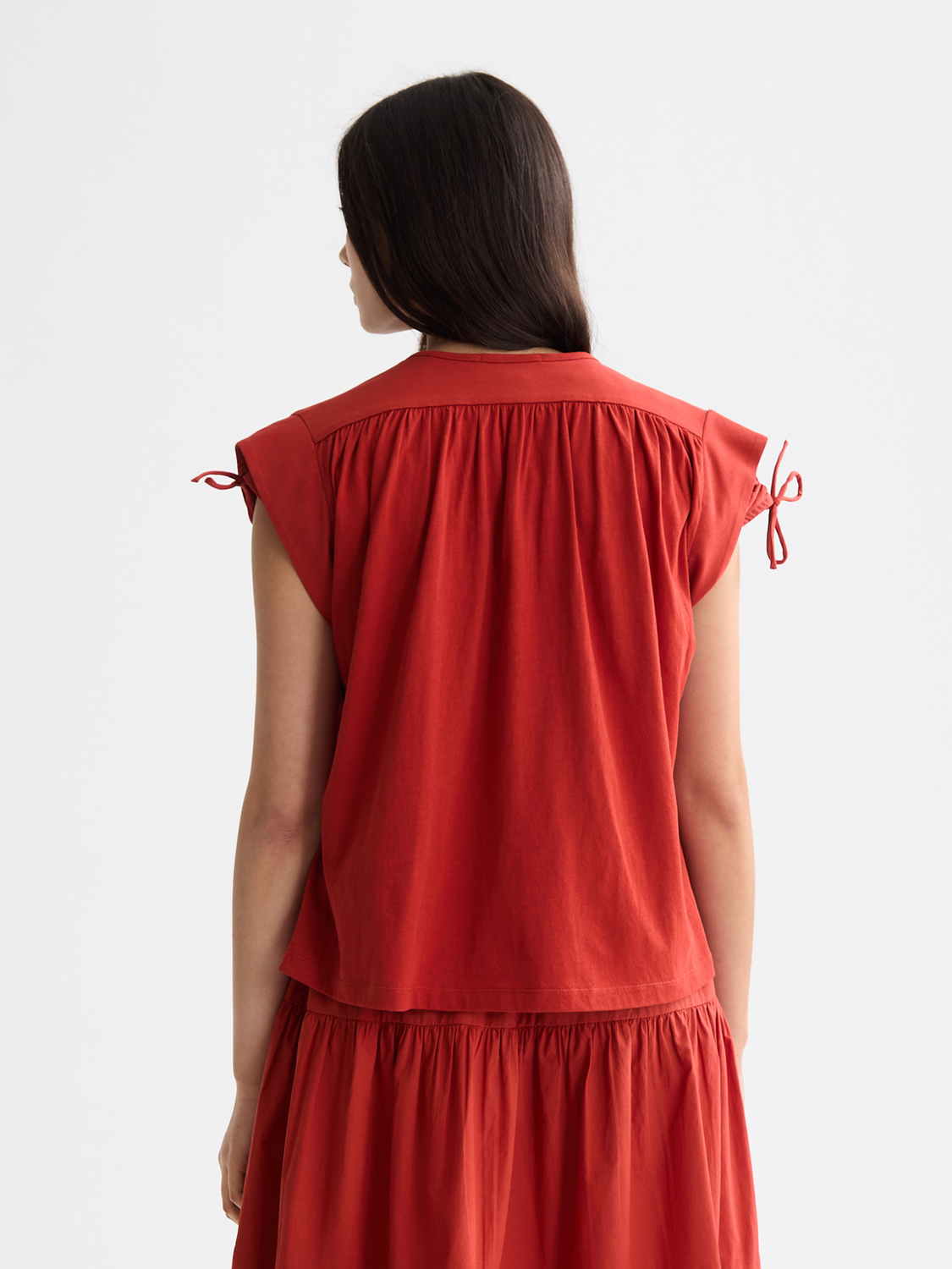 Drapey V-neck T-shirt
