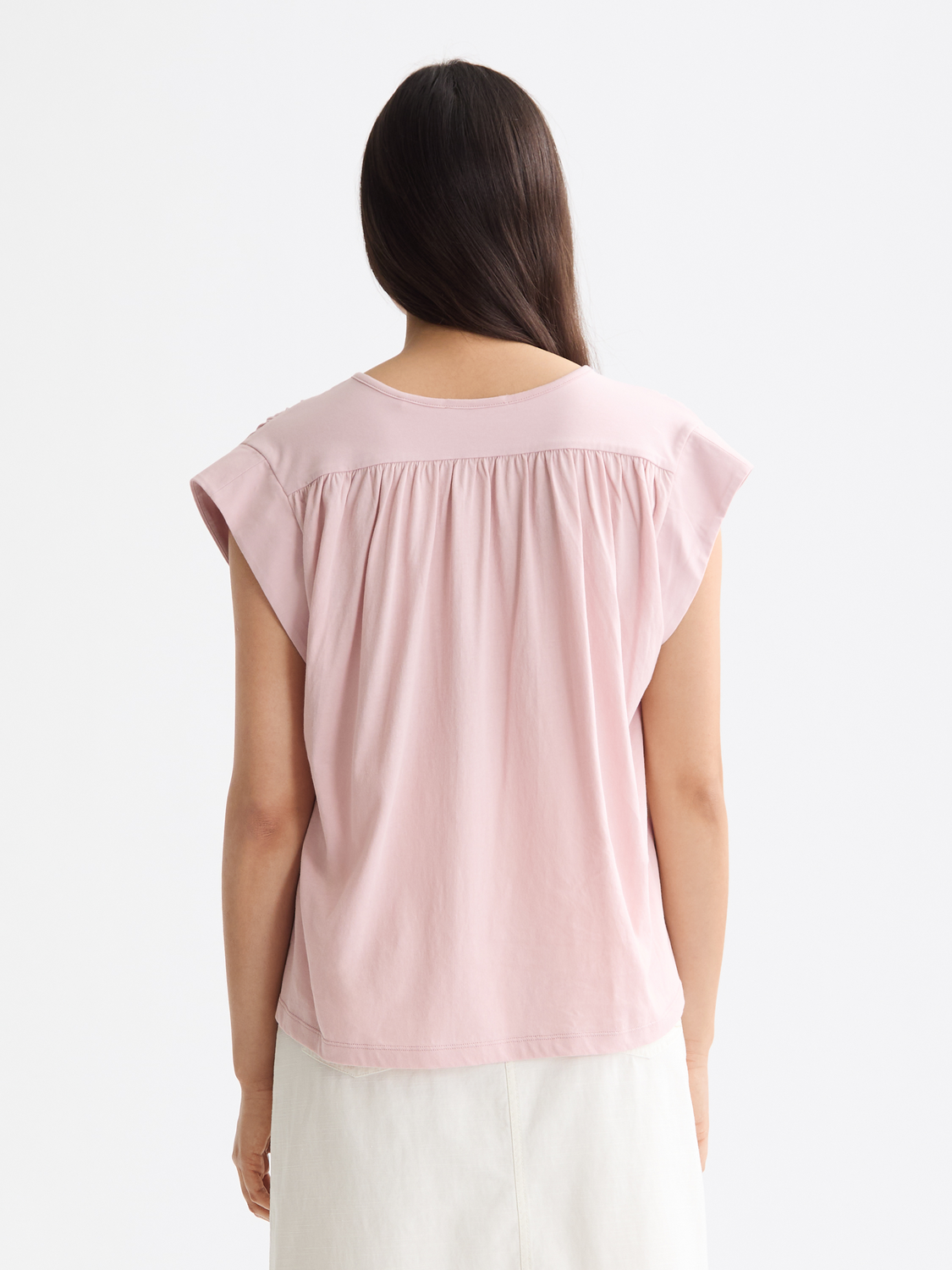 Drapey V-neck T-shirt