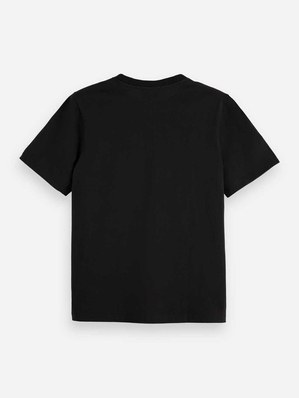 chest artwork regular t-shirt - BLACK
