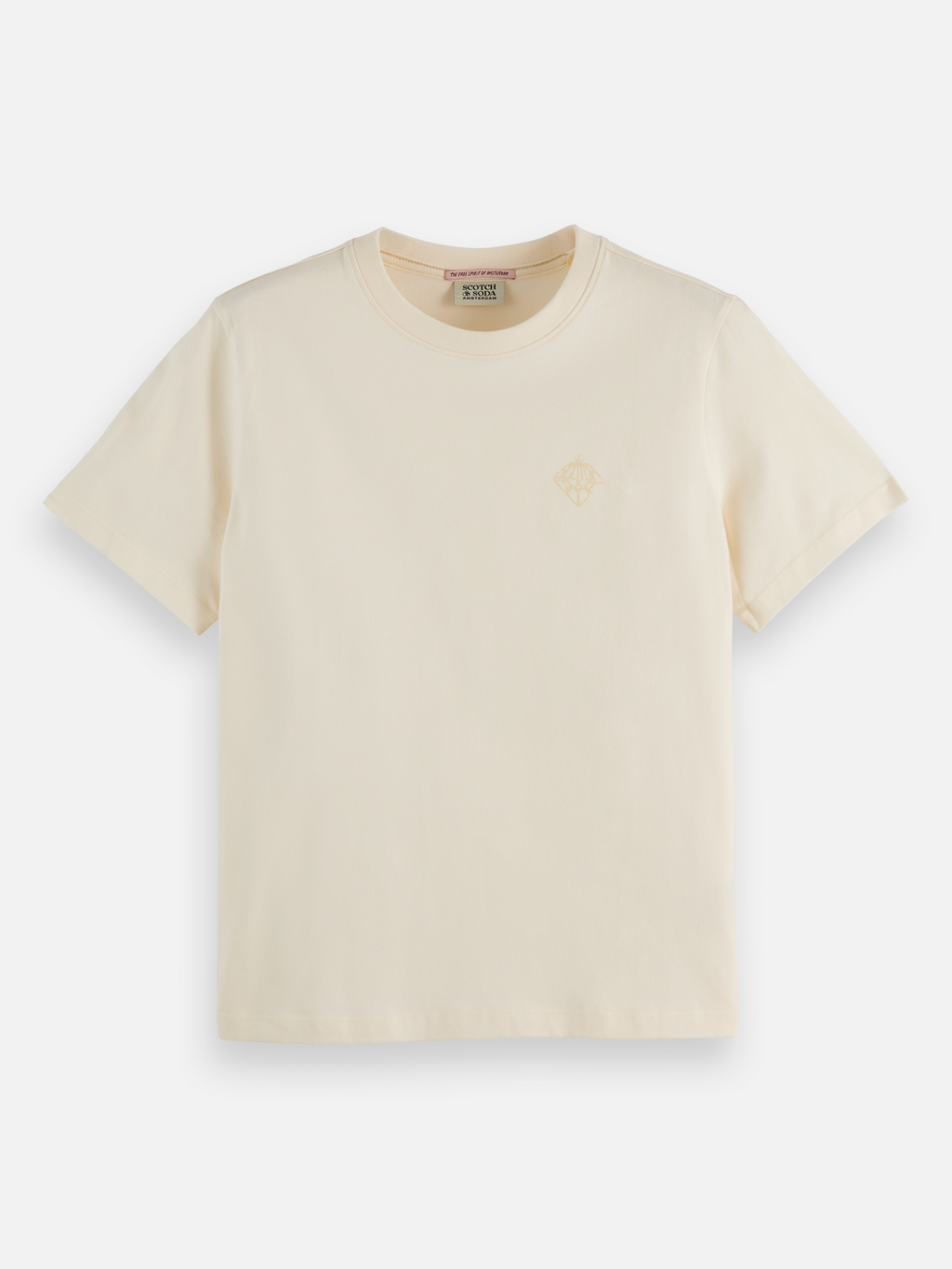 chest artwork regular t-shirt - OFF WHITE