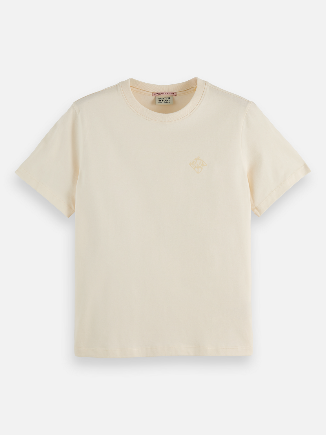 chest artwork regular t-shirt - OFF WHITE