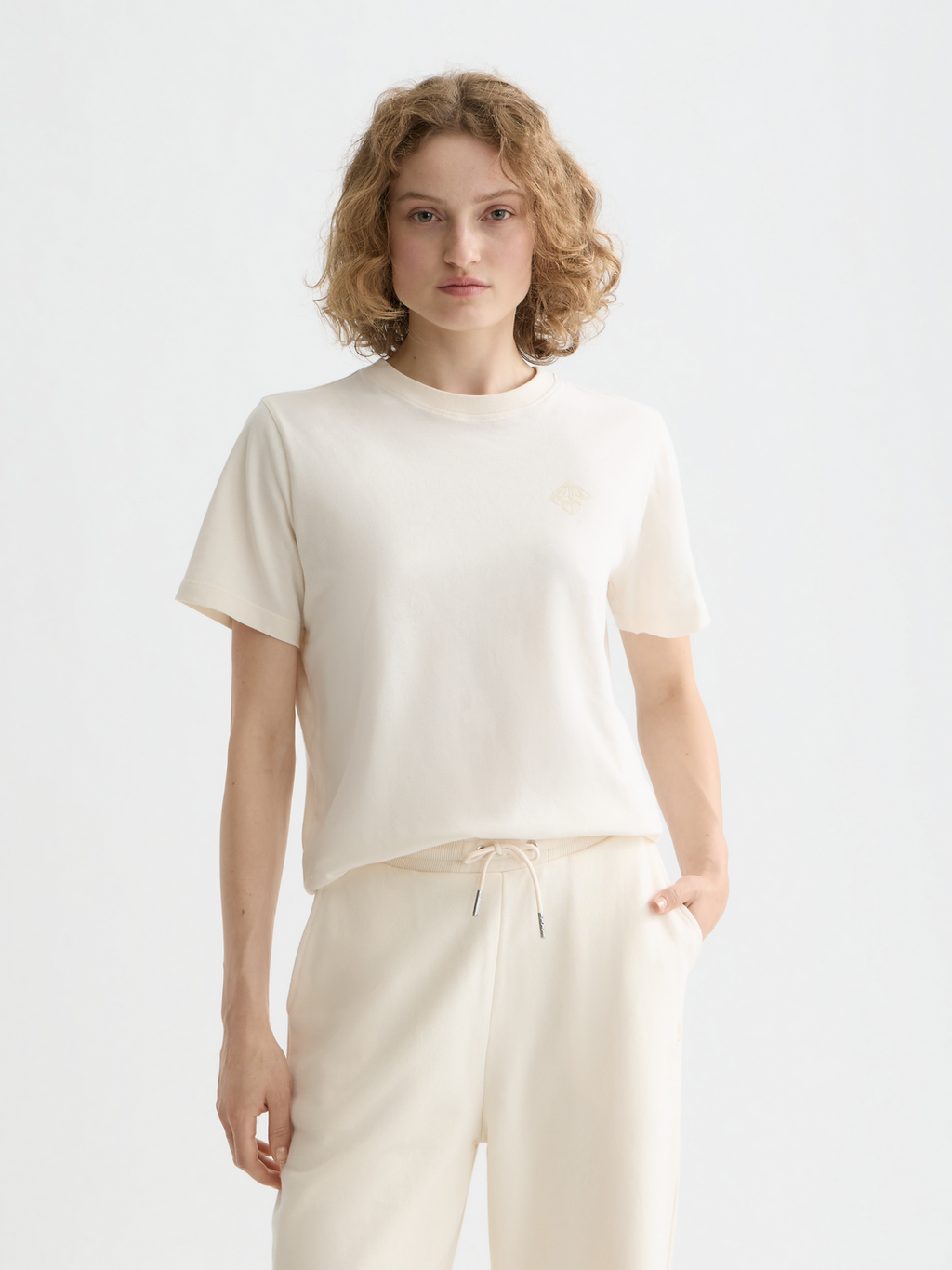 chest artwork regular t-shirt - OFF WHITE