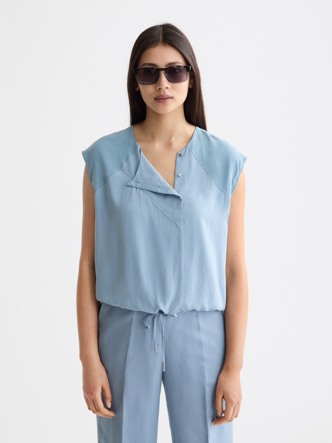 売れ筋商品|||スコッチアンドソーダ Tシャツ レディース トップス TANK - Top - shirting blue Tops & T-Shirts – Scotch & Soda Amsterdam
