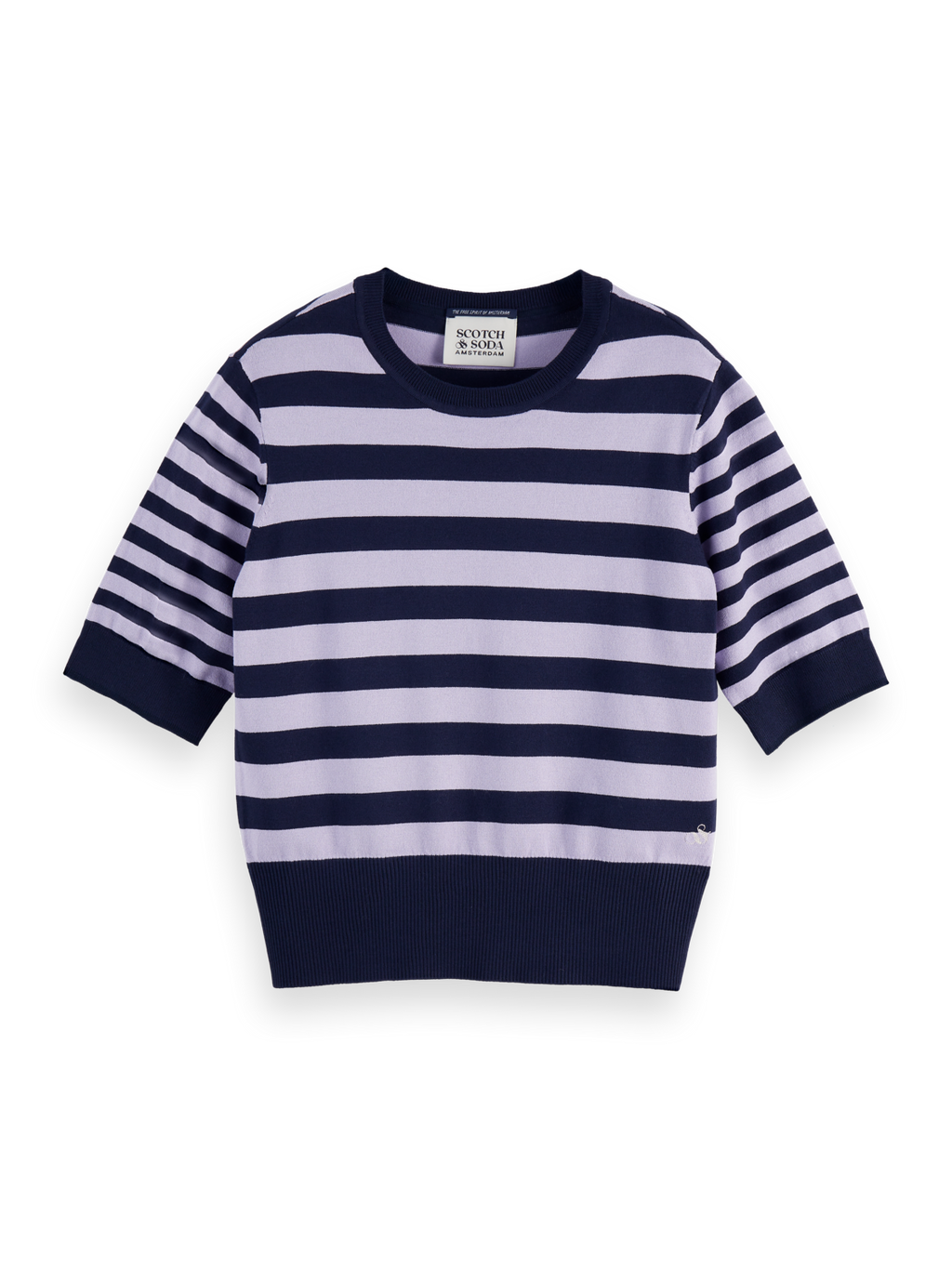 Crew neck short sleeve pullover