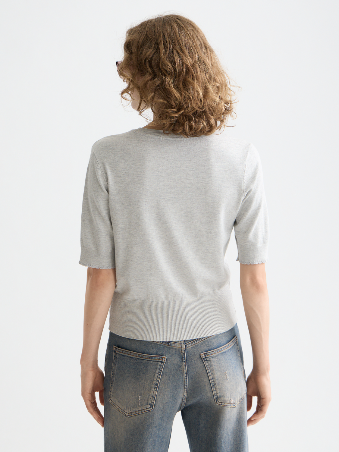 Crew neck short sleeve pullover