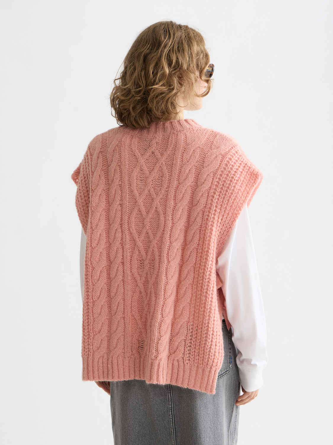 Cable stitch spencer
