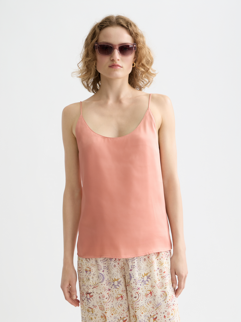 Woven Jersey Tank - CANYON CLAY