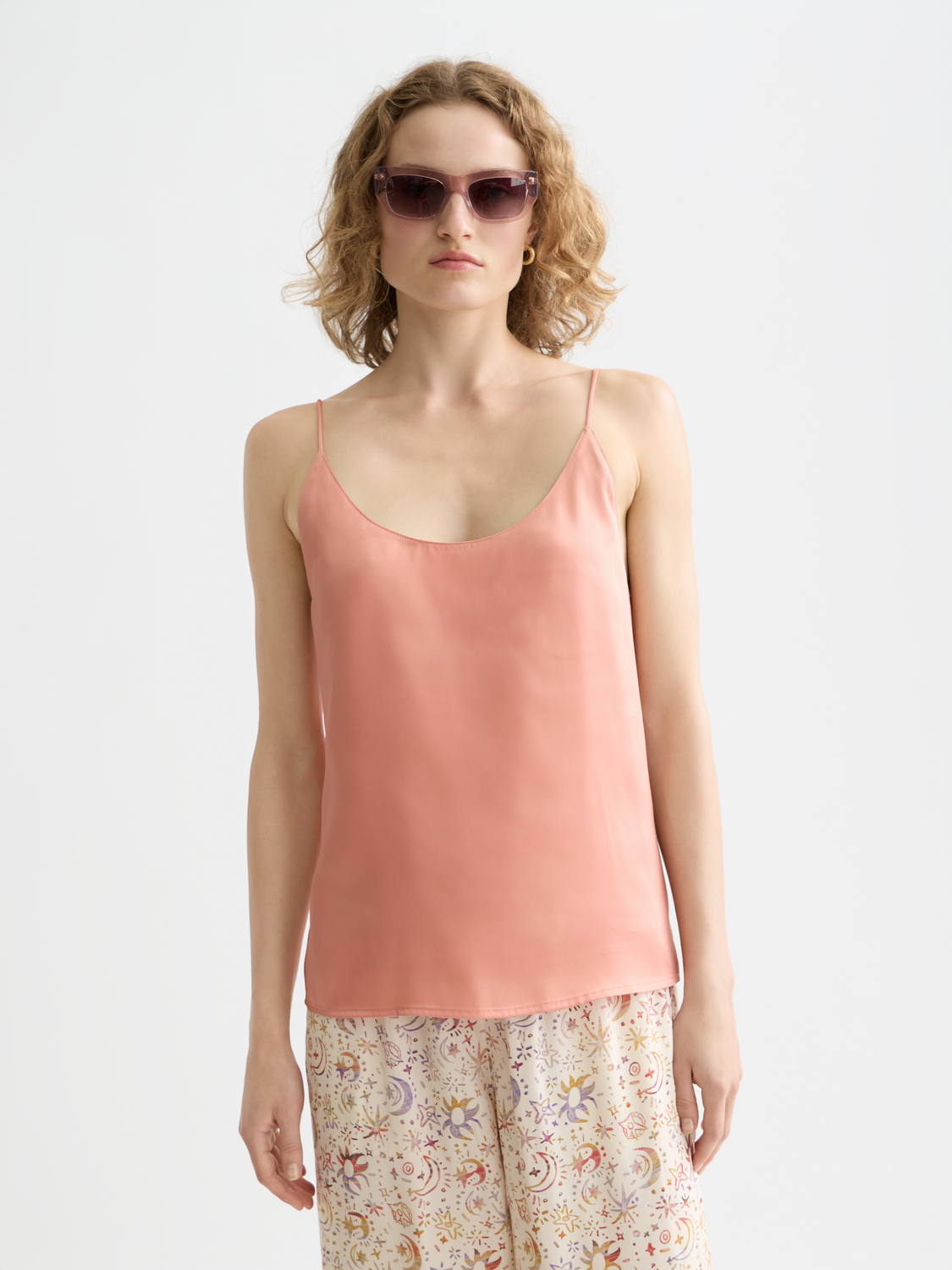 Woven Jersey Tank - CANYON CLAY