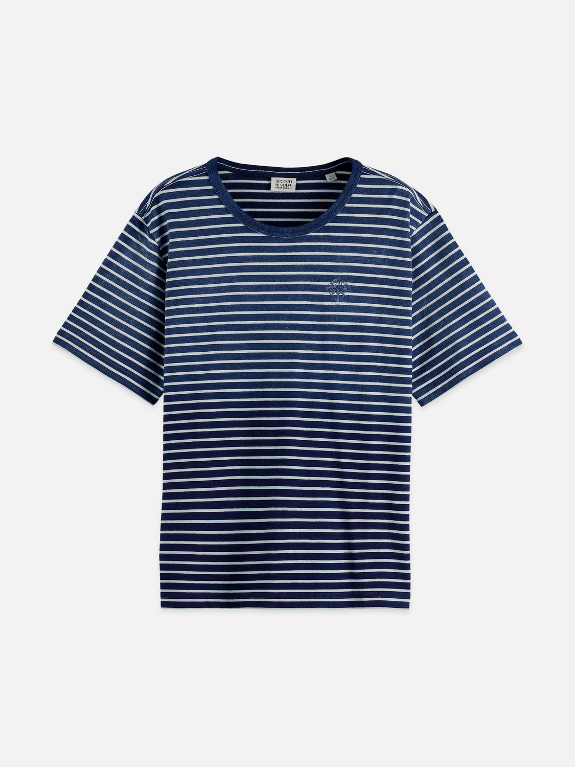Indigo washed loose T-shirt