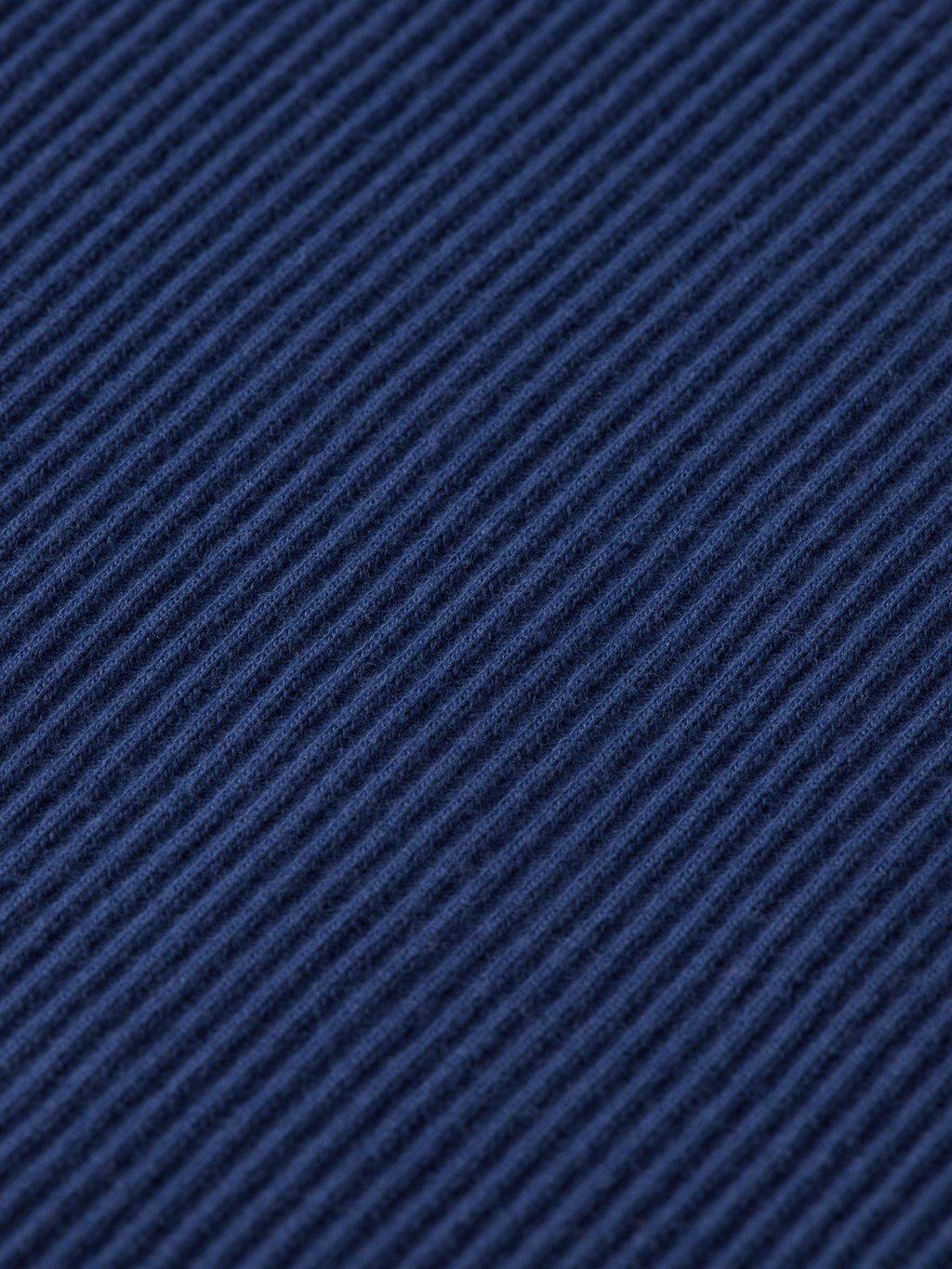 Mock neck rib T-shirt