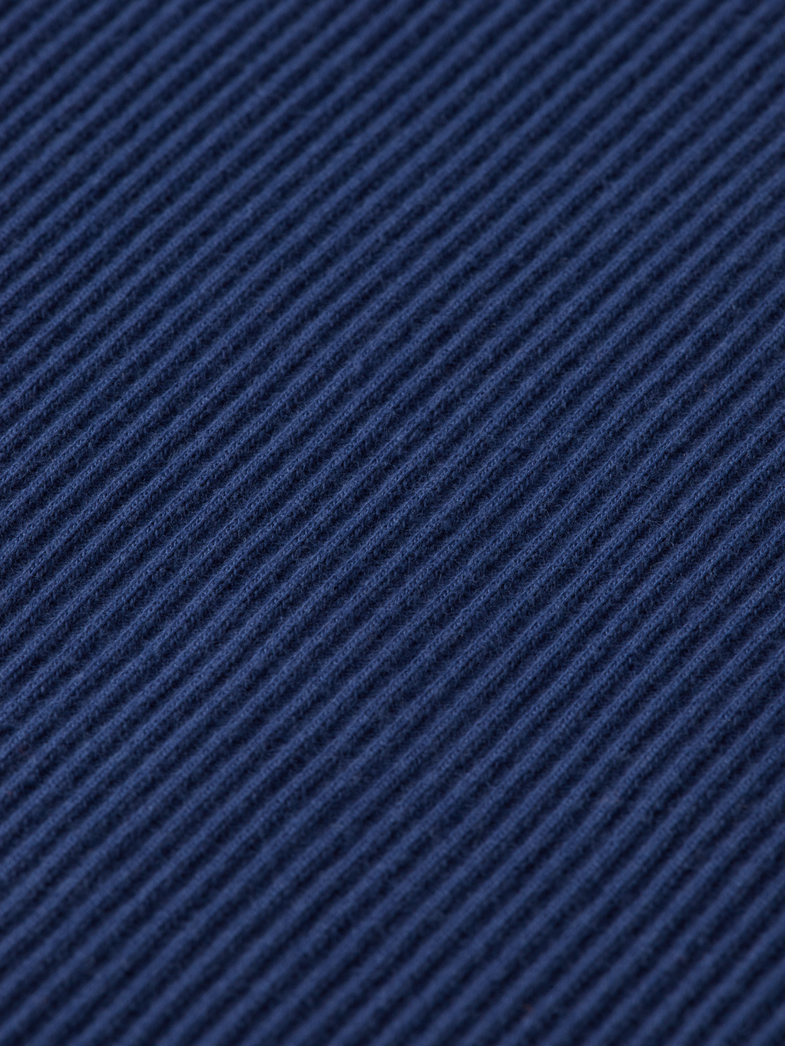 Mock neck rib T-shirt