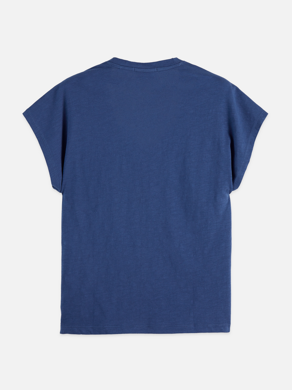 V-neck logo embroidery t-shirt