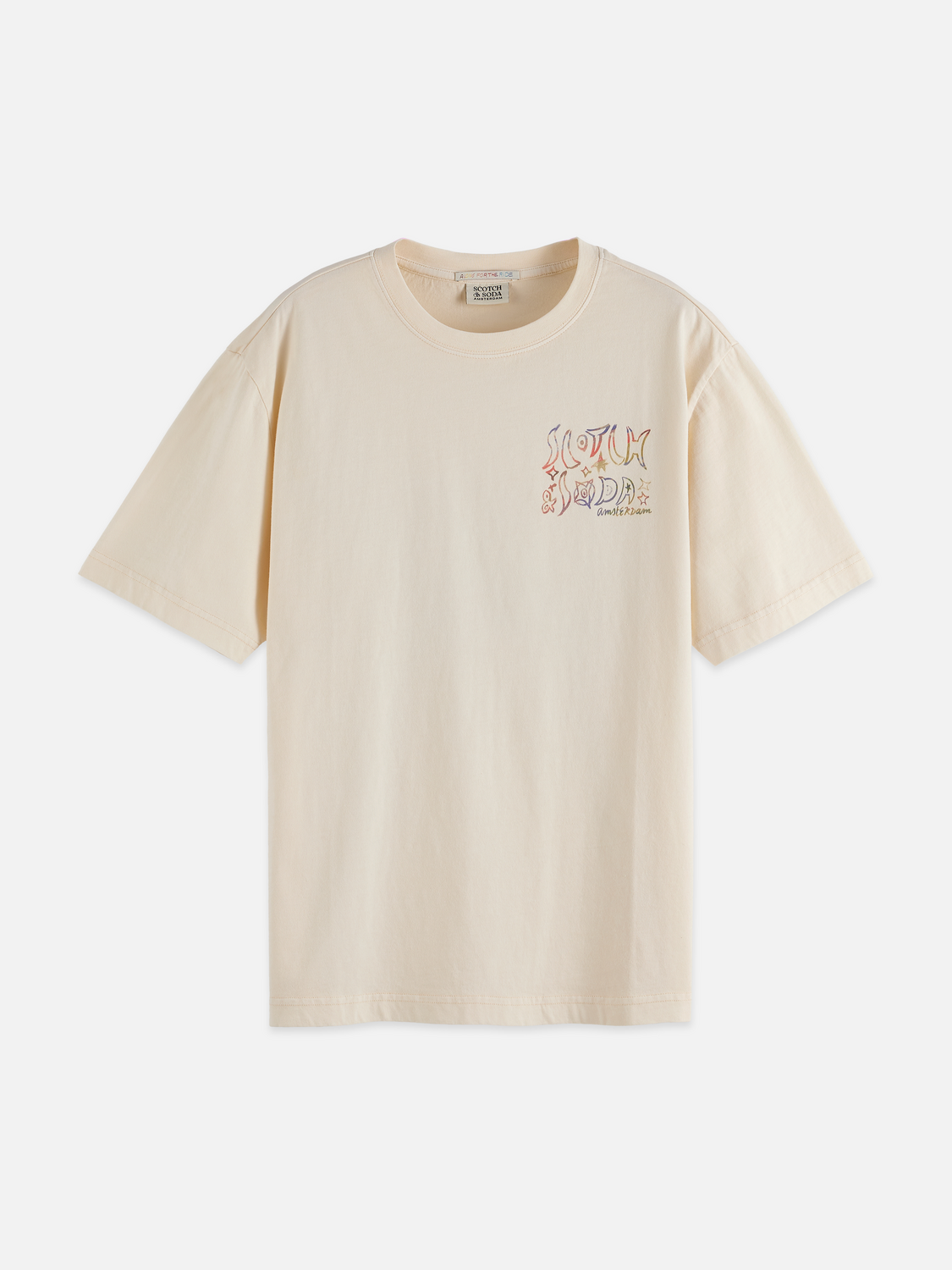 Washed artwork loose T-shirt