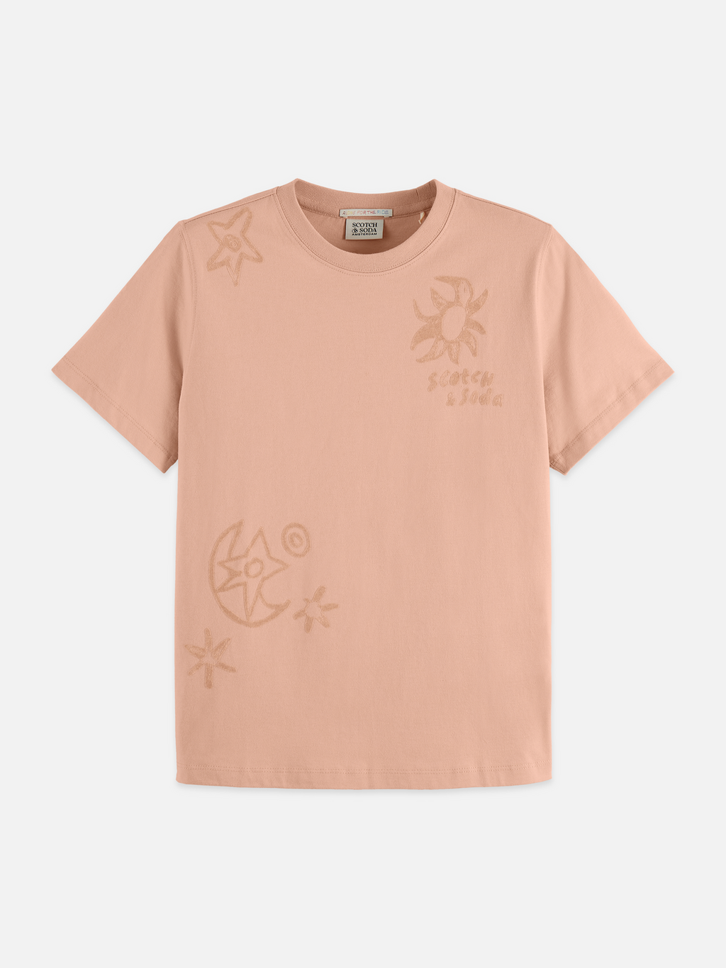 Flock print T-shirt