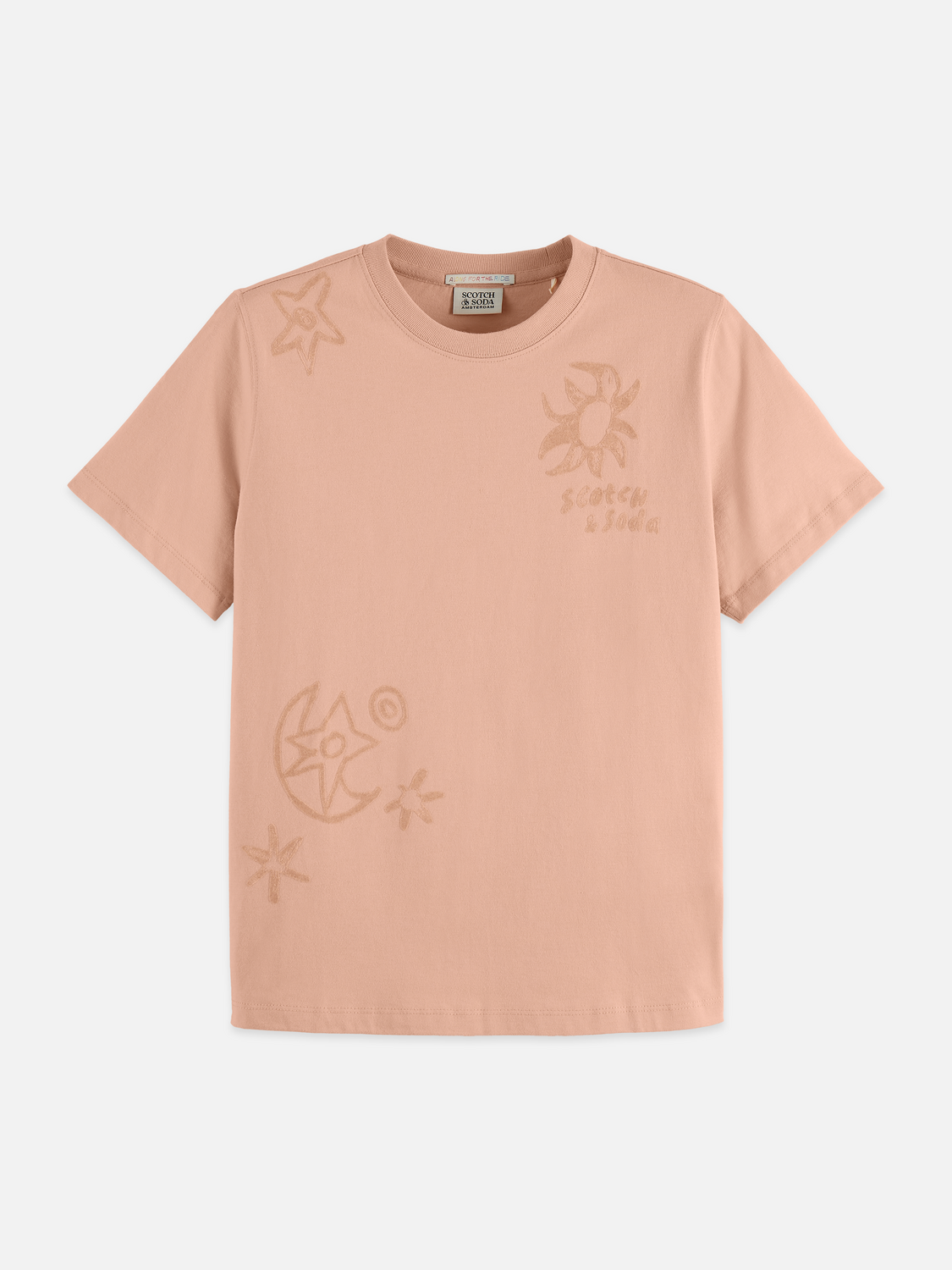 Flock print T-shirt