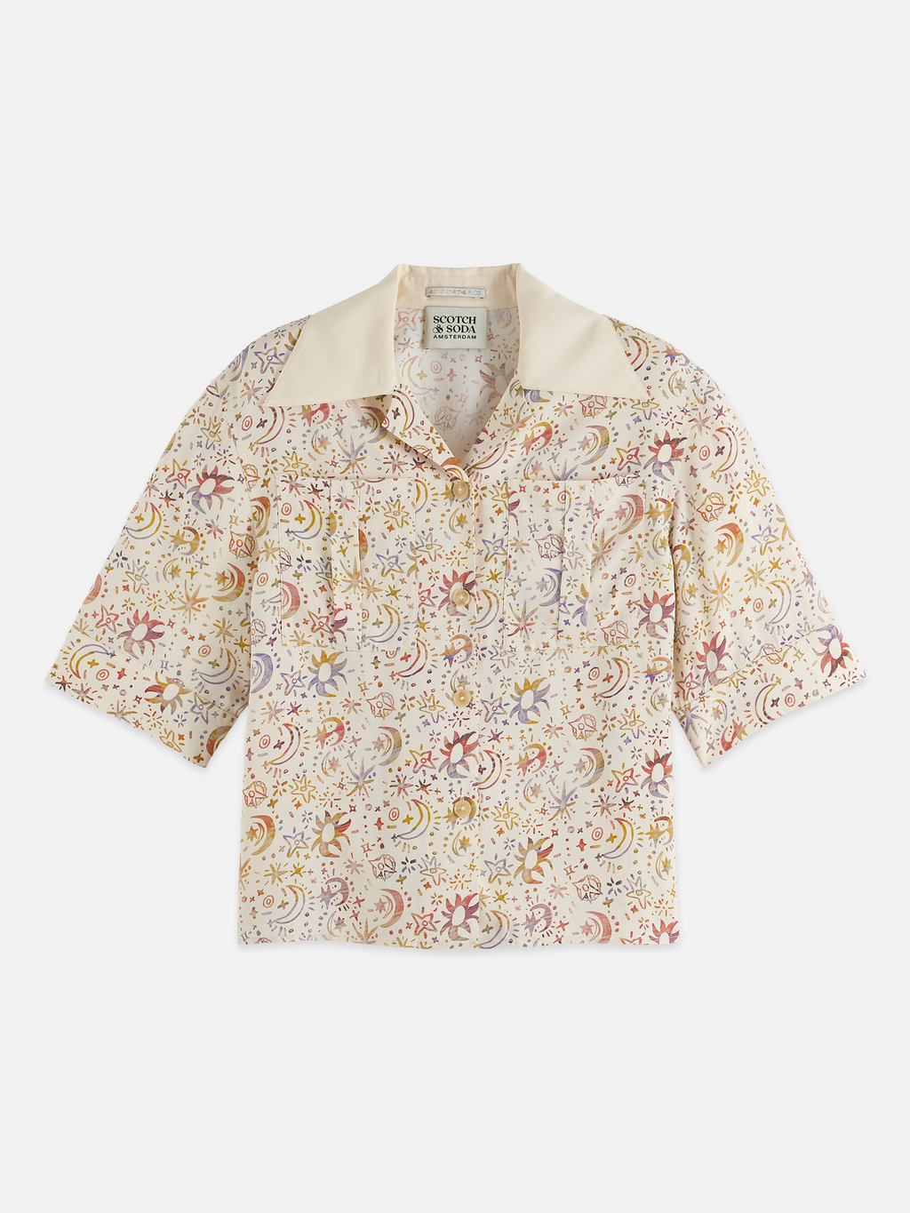 Printed short sleeved shirt