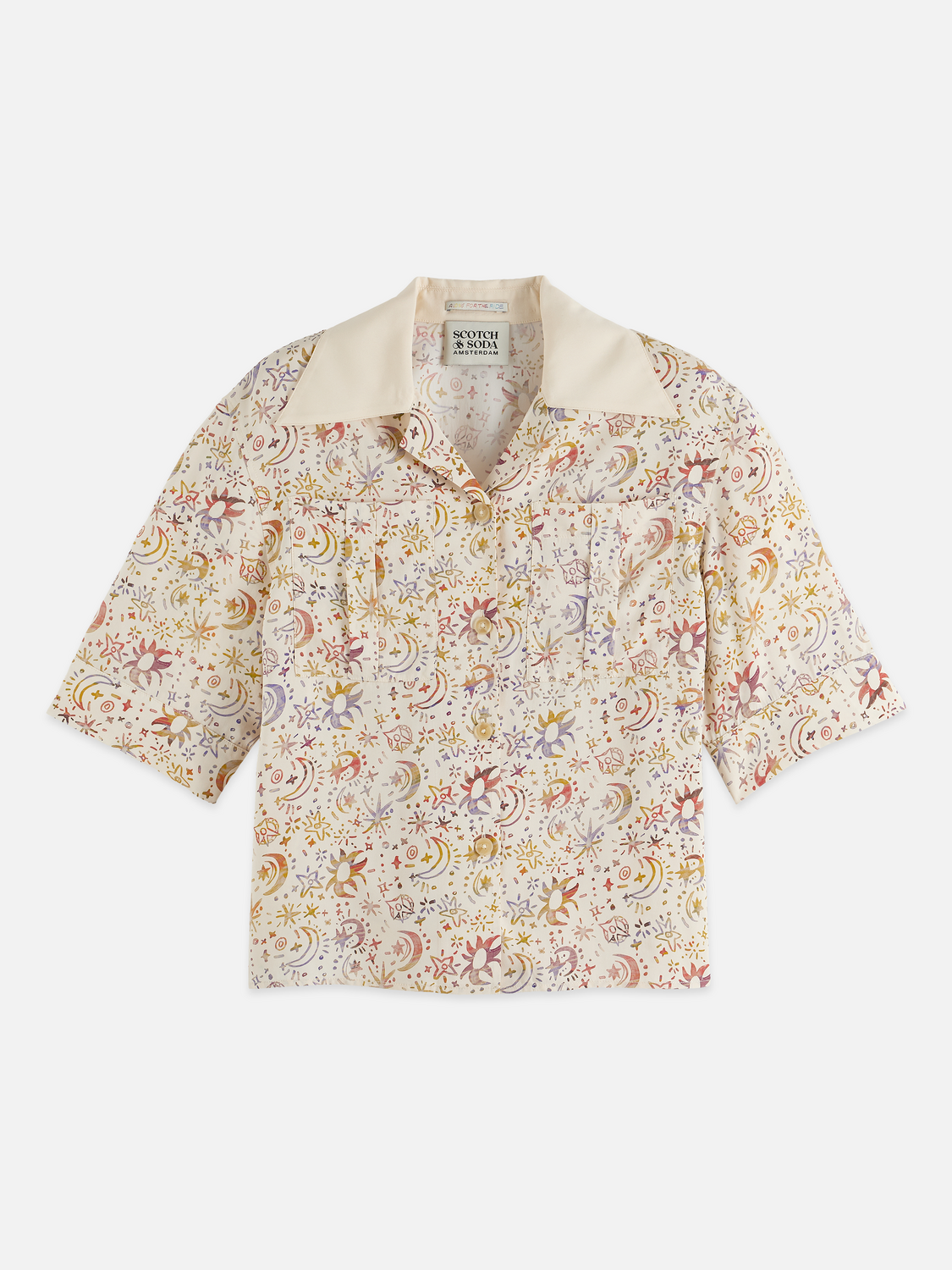 Printed short sleeved shirt