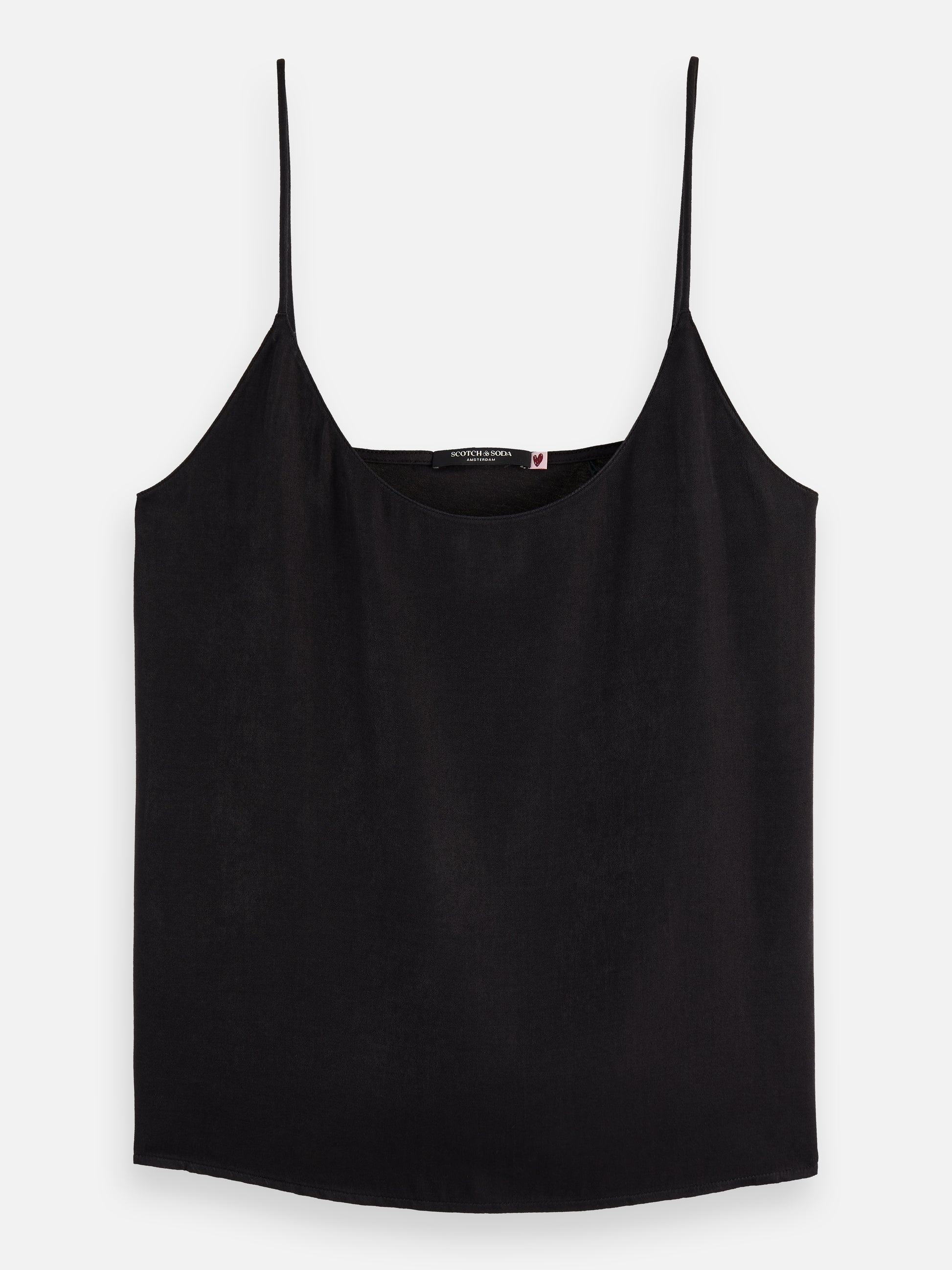 Essentials JERSEY WOVEN TANK - BLACK