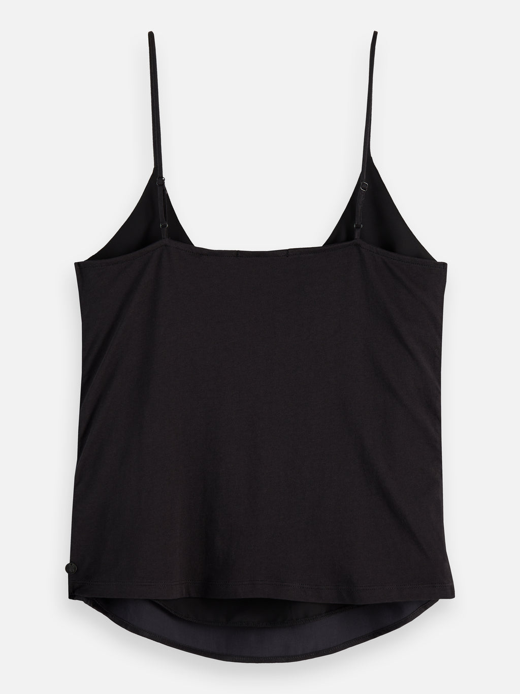 Essentials JERSEY WOVEN TANK - BLACK