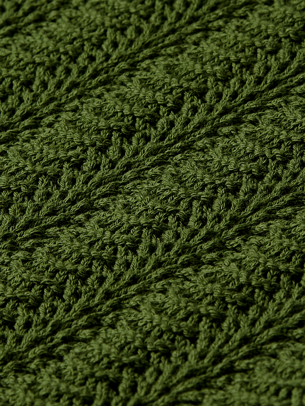 Pointelle collared knitted top