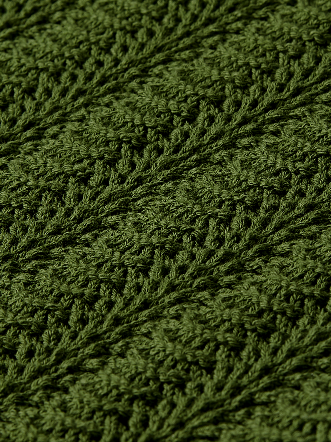 Pointelle collared knitted top