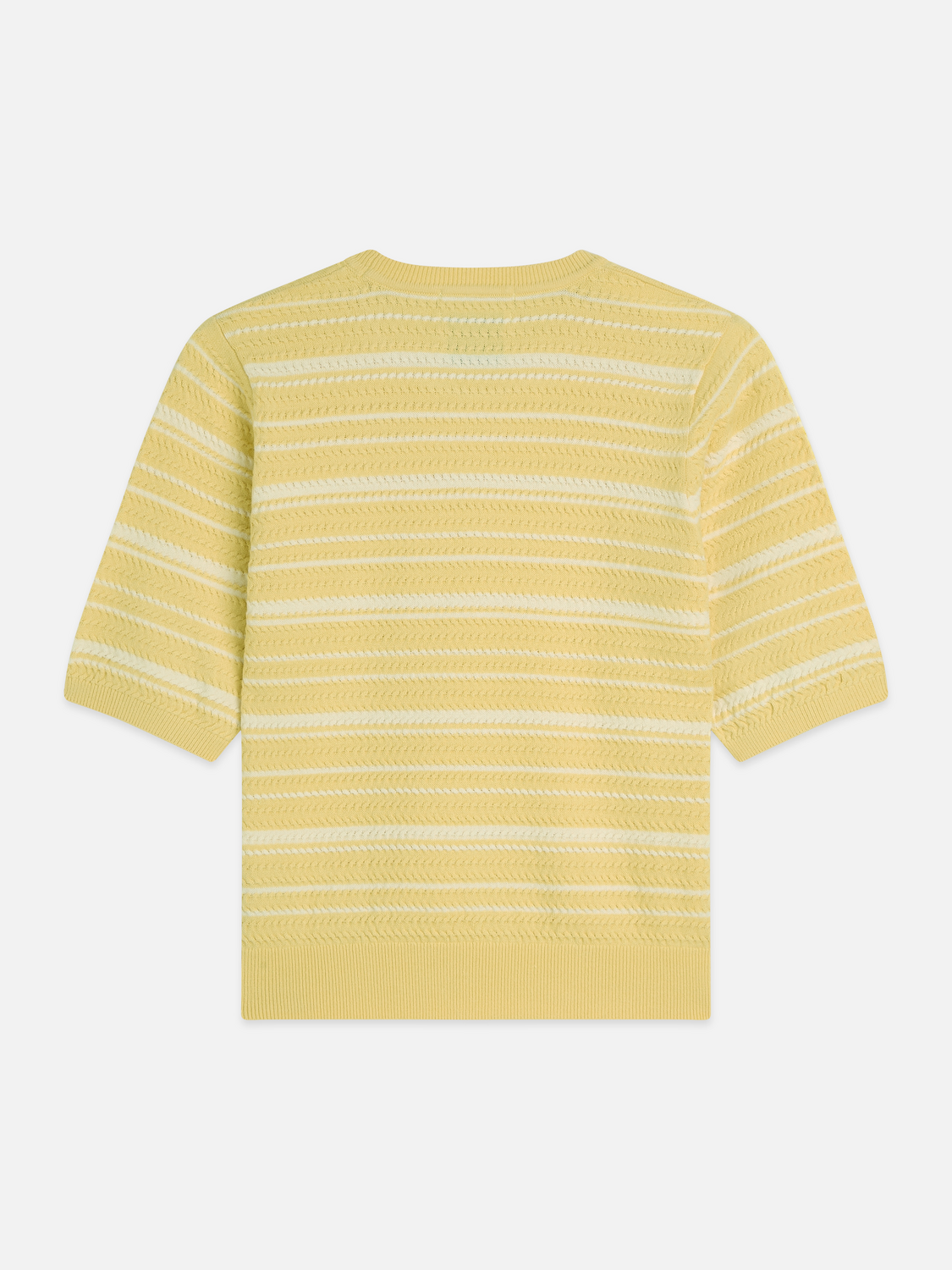 Textured stripe knitted top