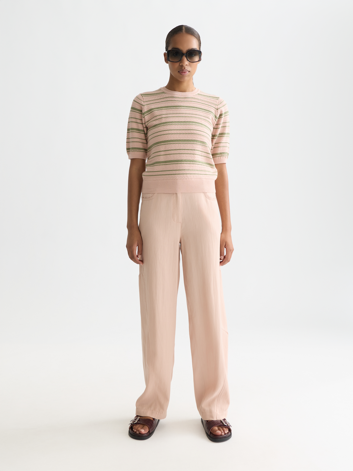 Textured stripe knitted top – Scotch & Soda Amsterdam