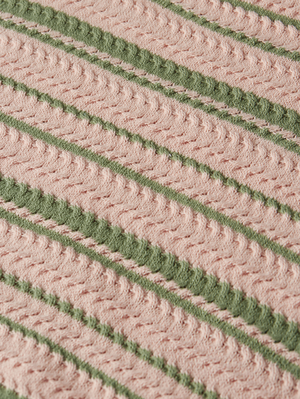 Textured stripe knitted top