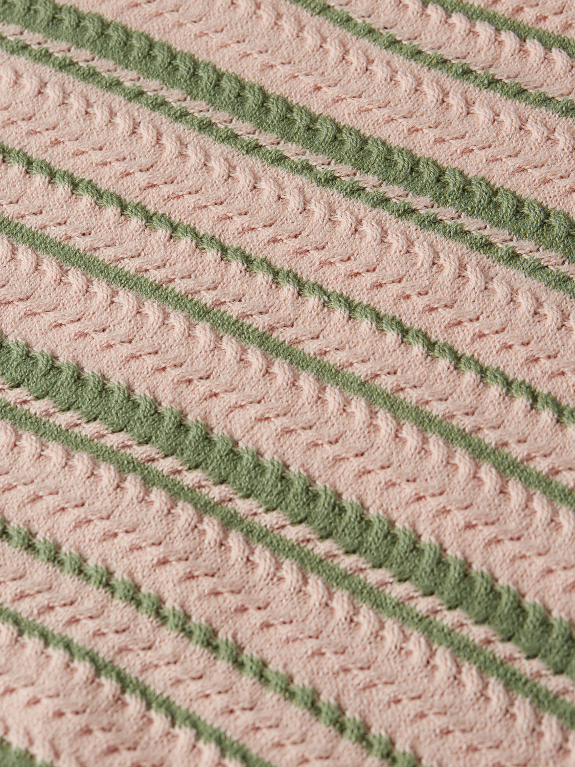 Textured stripe knitted top