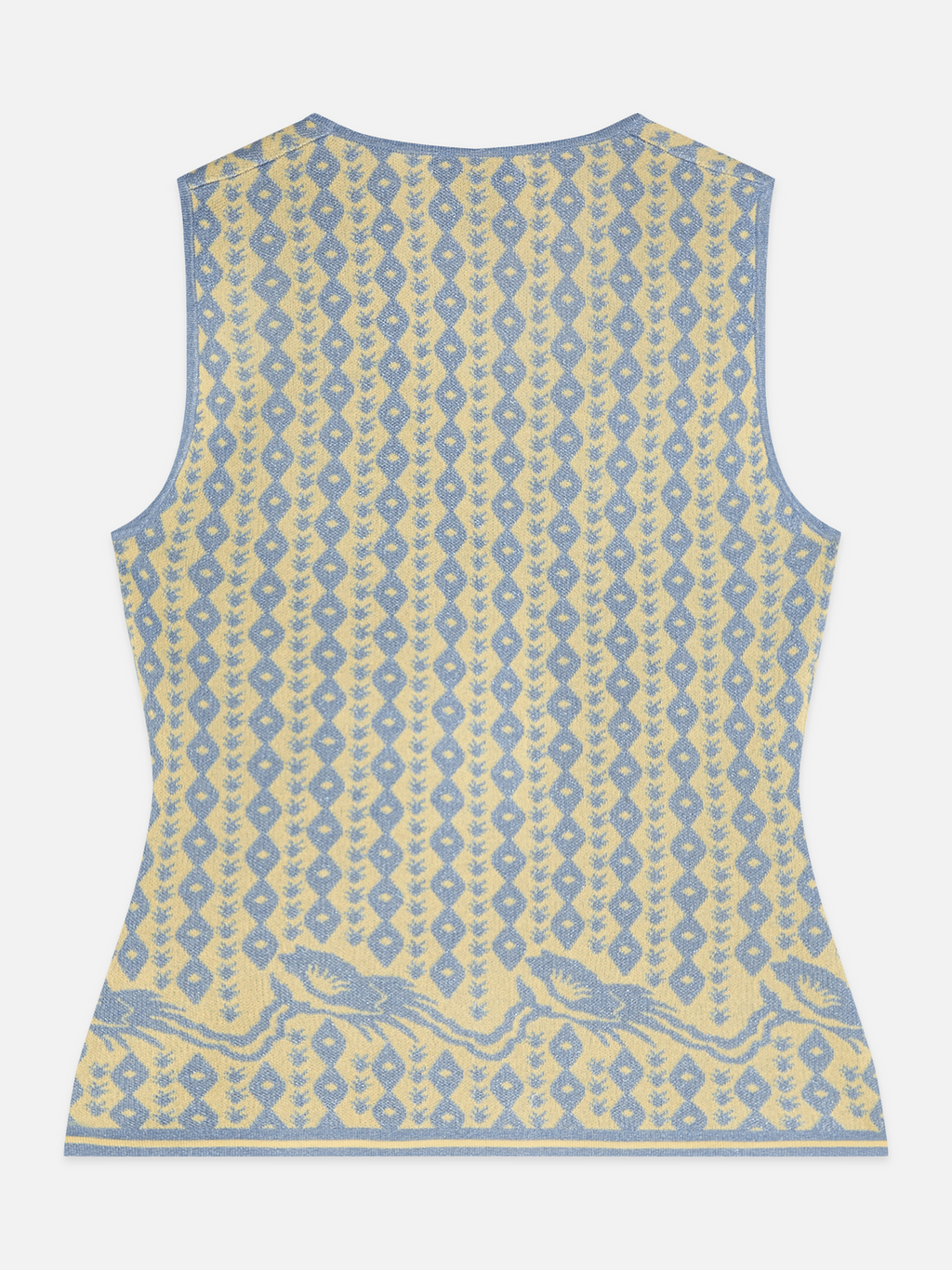Jacquard knitted vest