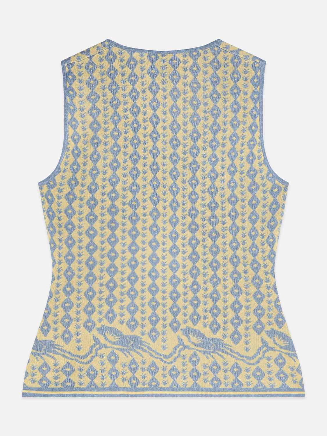 Jacquard knitted vest