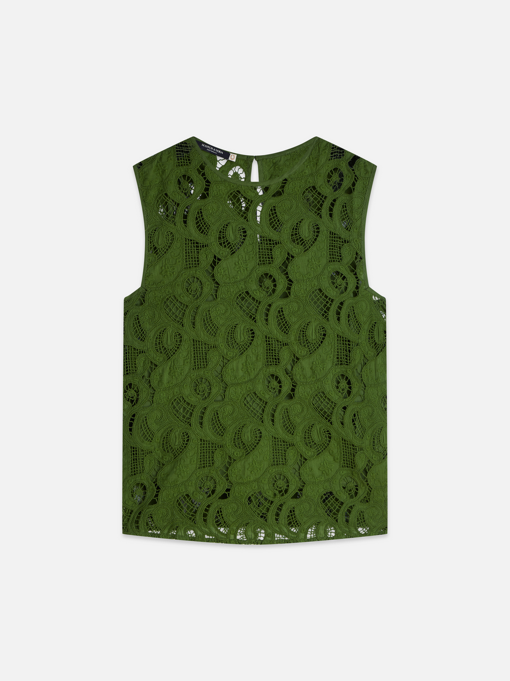 Flame embroidery top