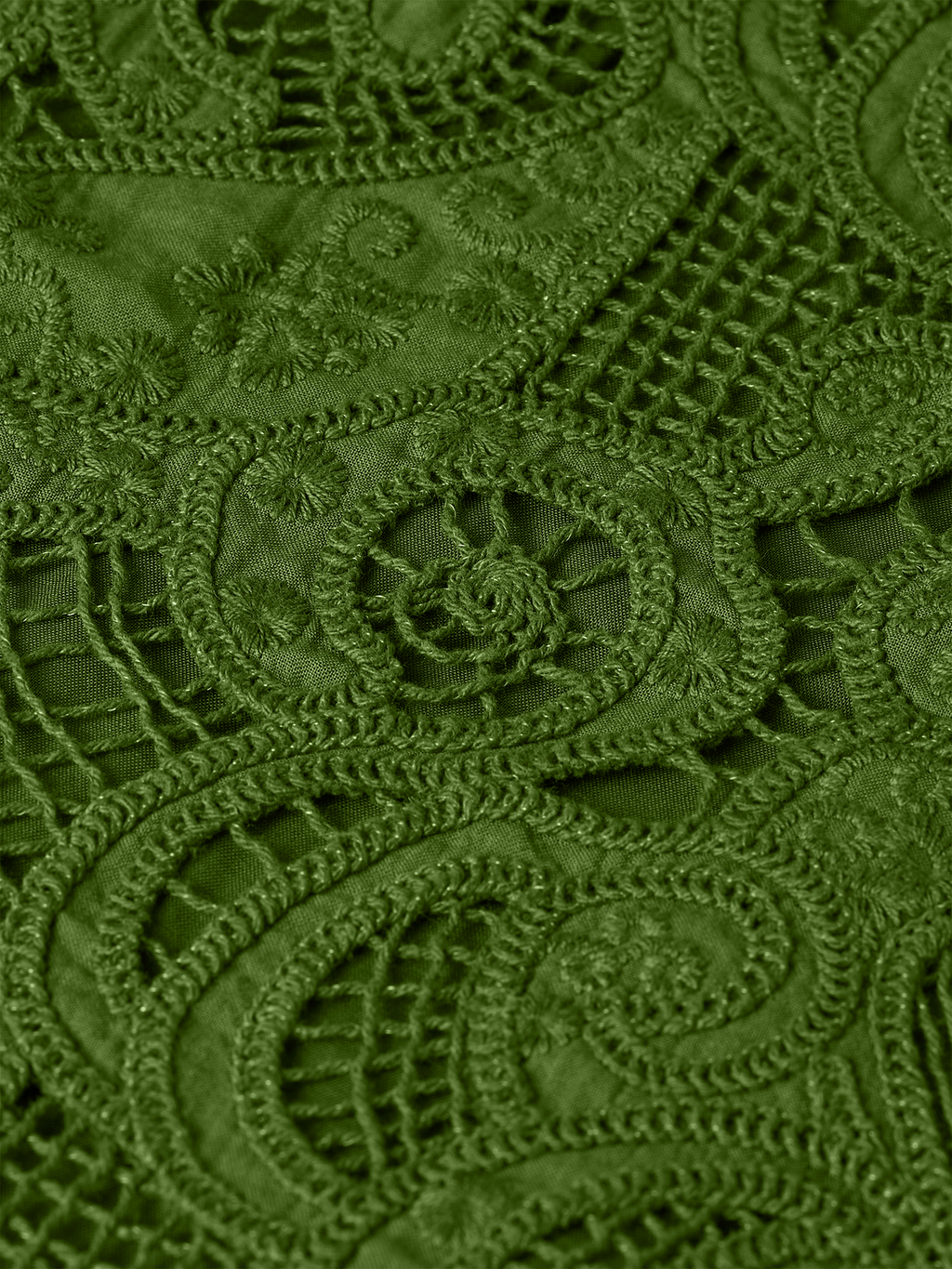 Flame embroidery top