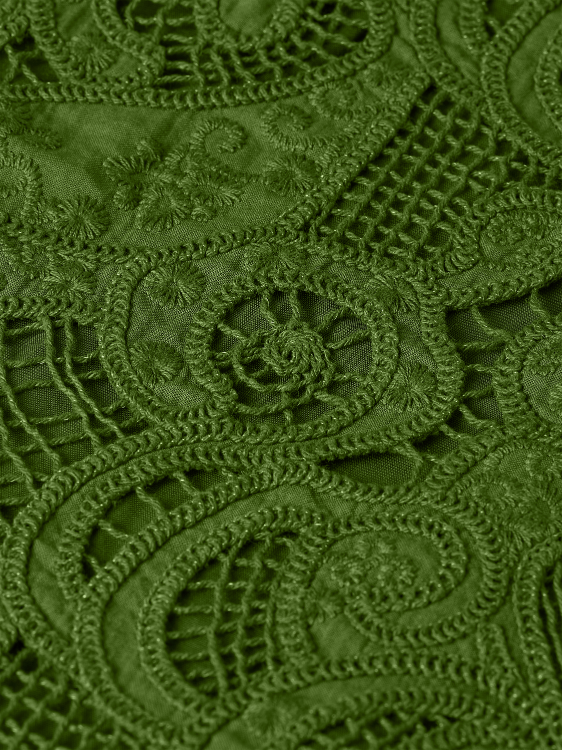 Flame embroidery top