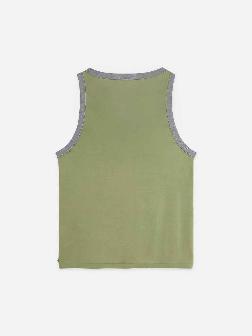 Stripe trim relaxed knitted vest