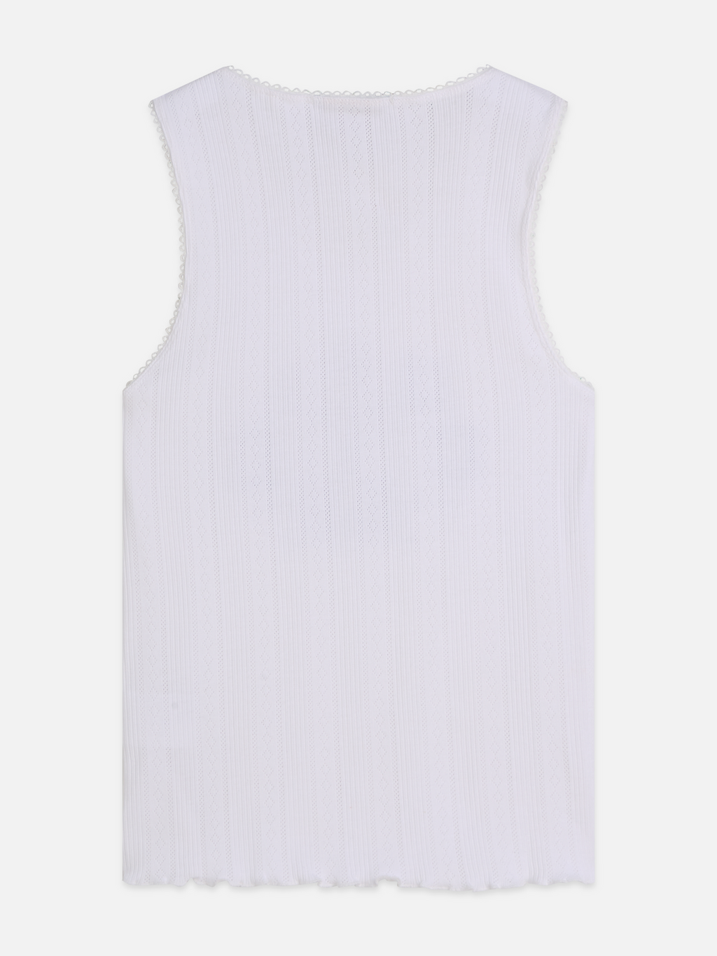 Pointelle jersey artwork tank