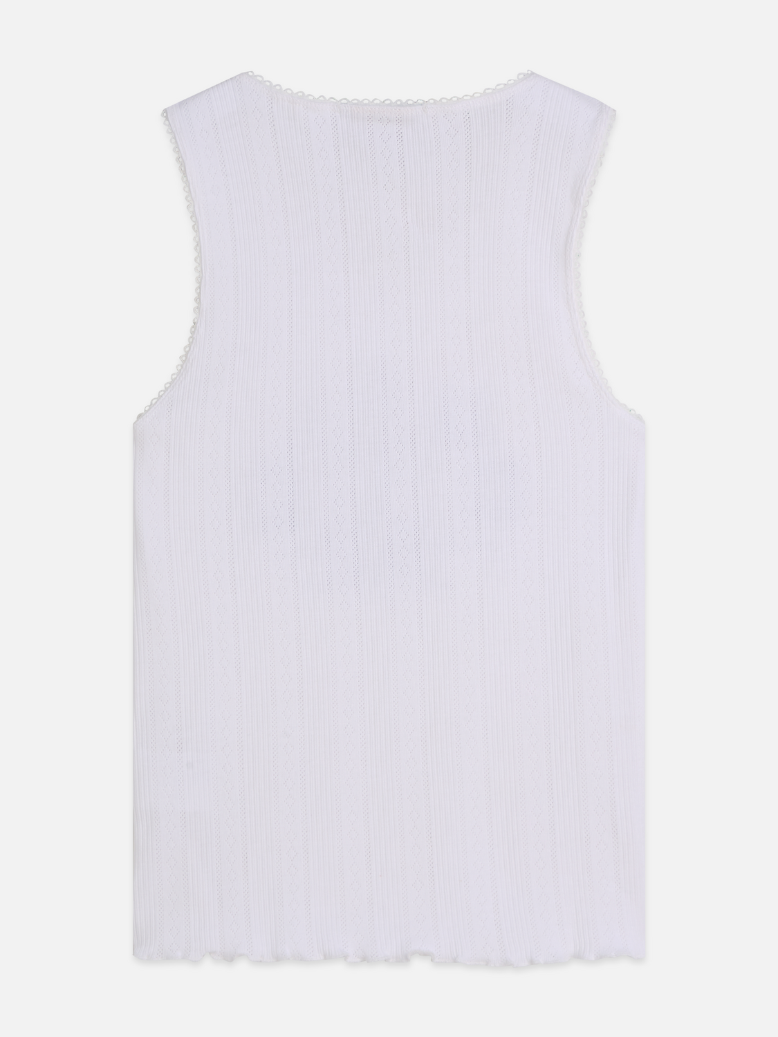Pointelle jersey artwork tank